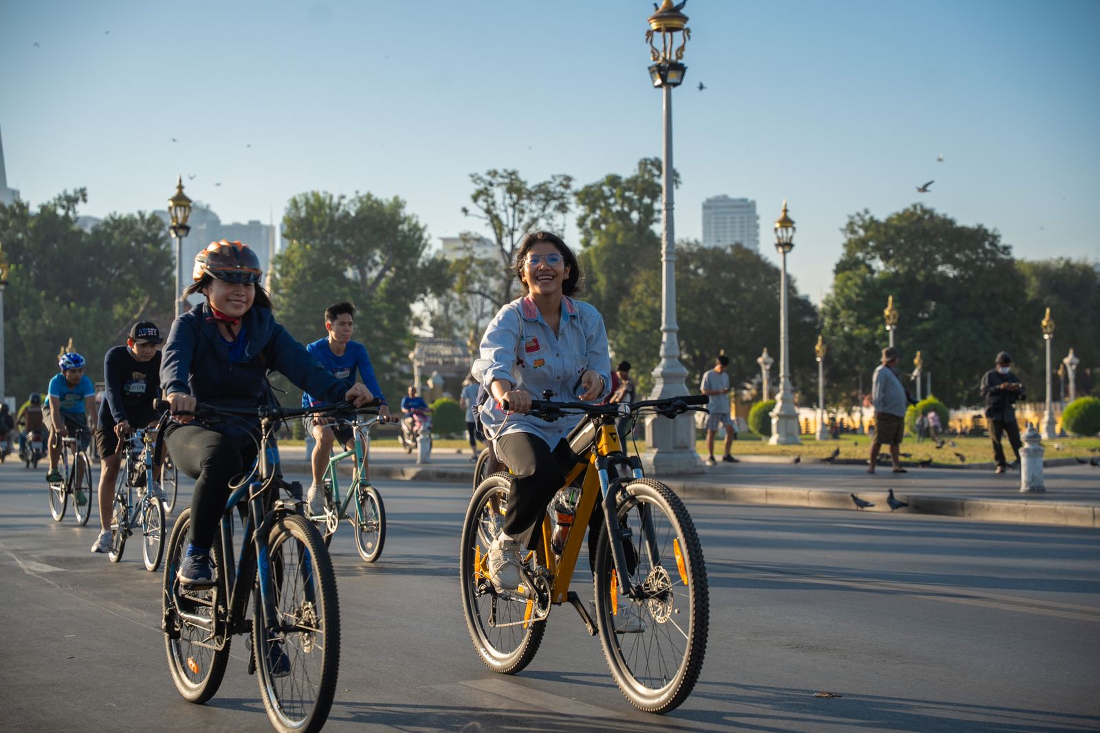 Riders on the riverside